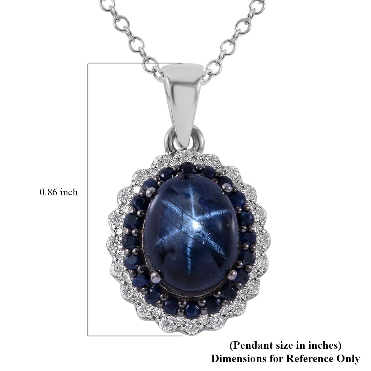 Blue star deals sapphire pendant necklace