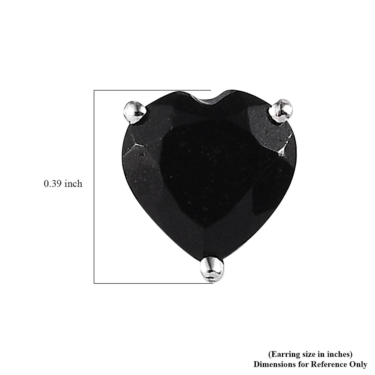 Black Tourmaline Set of 3 Stud Earrings in Platinum Over Sterling Silver 10.40 ctw