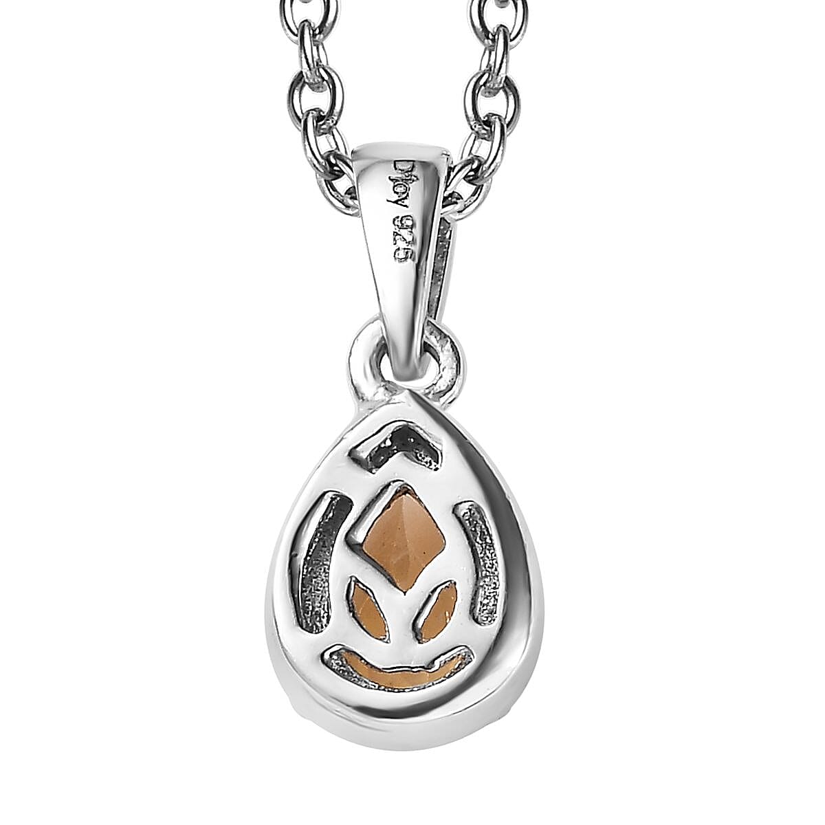 Brazilian Citrine Earrings and Pendant Necklace 20 Inches in Platinum Over Sterling Silver 1.35 ctw image number 5