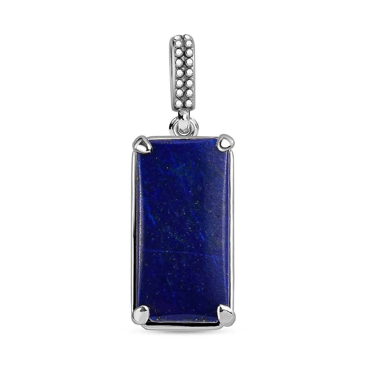 Lapis Lazuli 32.00 ctw Ring (Size 5.50) and Pendant in Stainless Steel