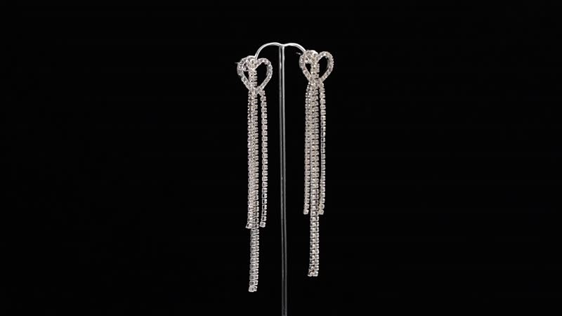 Set of 3 Multi Color Glass, Austrian Crystal Earrings in Silvertone, Rosetone, Goldtone