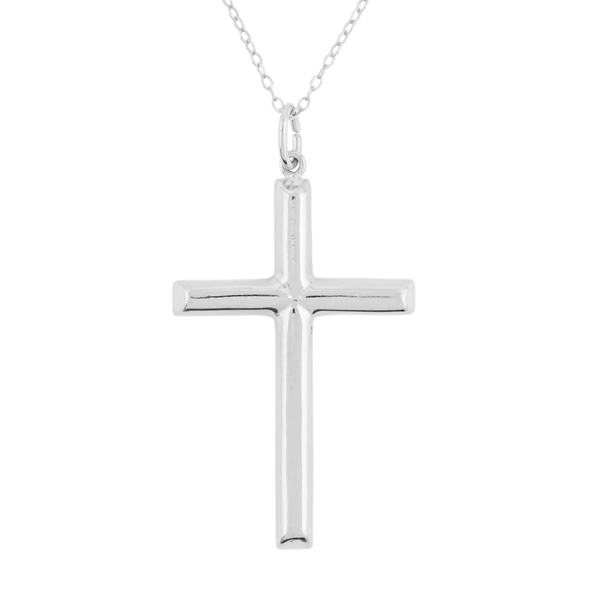 Sterling Silver Cross Pendant Necklace (18 Inches) (2.80 g) image number 0