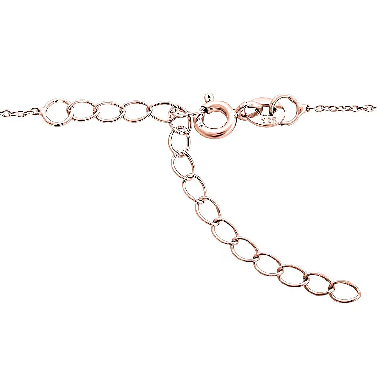 Natural Champagne Diamond 0.50 ctw Cross Pendant Necklace in Vermeil Rose Gold Over Sterling Silver 18-20 Inches image number 7