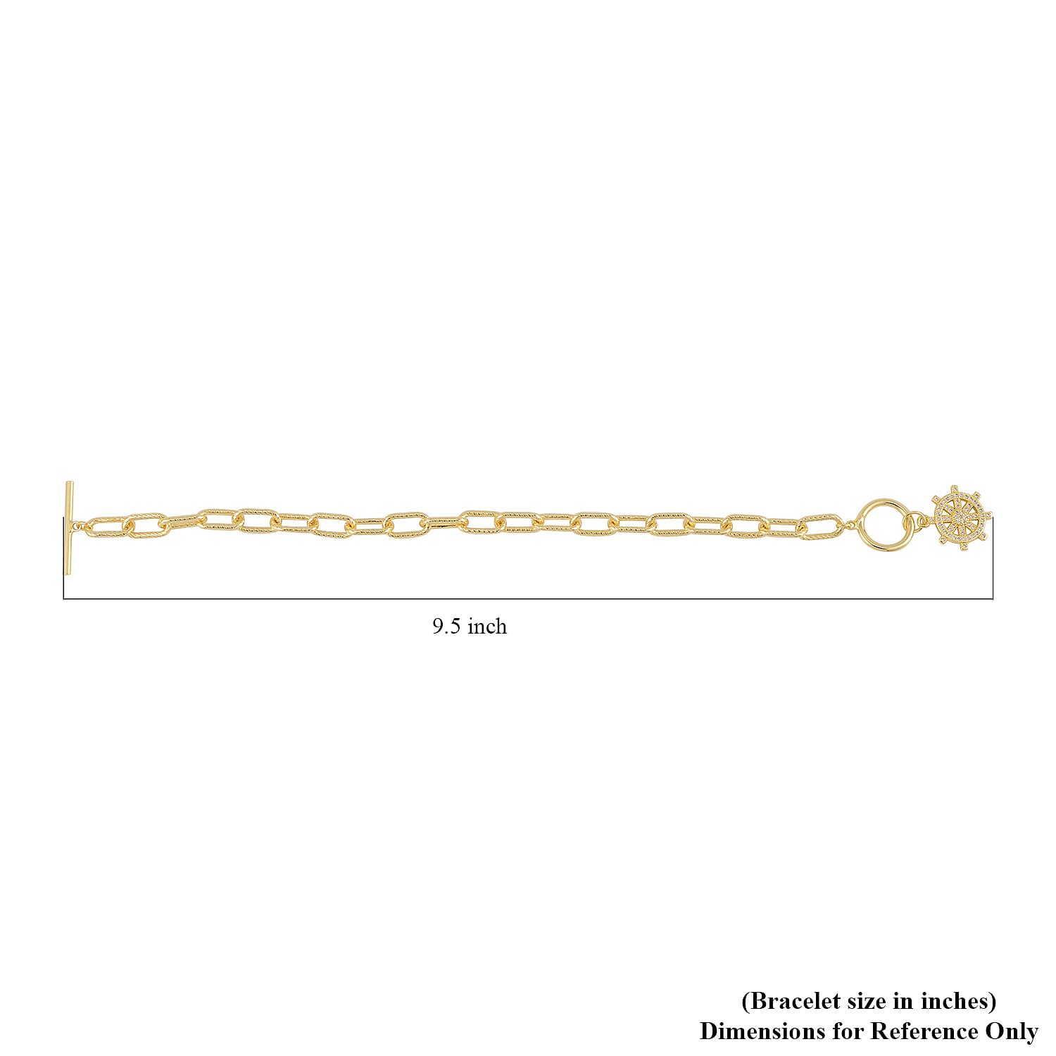 Simulated Diamond, Austrian Crystal Bracelet (7.50In) and Earrings in Goldtone 0.30 ctw