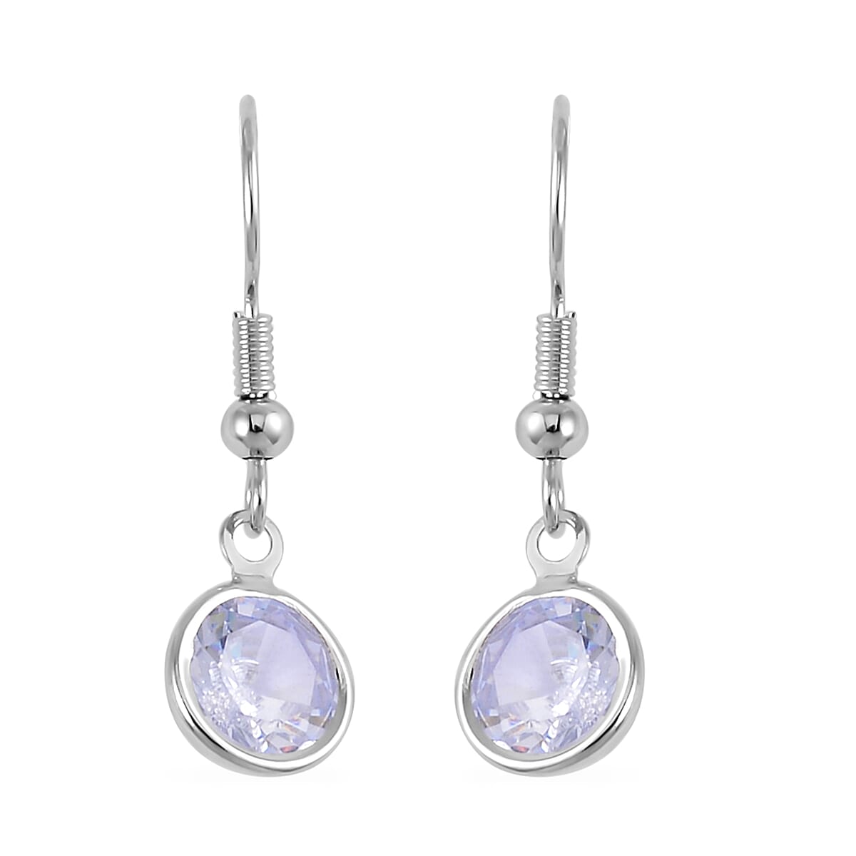Simulated Diamond and Austrian Crystal Rose Charm Bracelet (7.50In) and Earrings in Silvertone