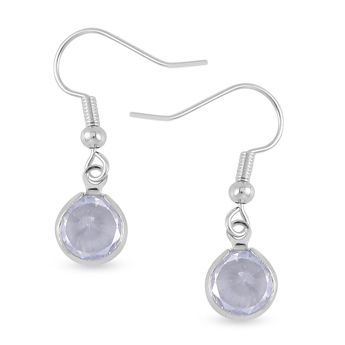 Simulated Diamond and Austrian Crystal Rose Charm Bracelet (7.50In) and Earrings in Silvertone