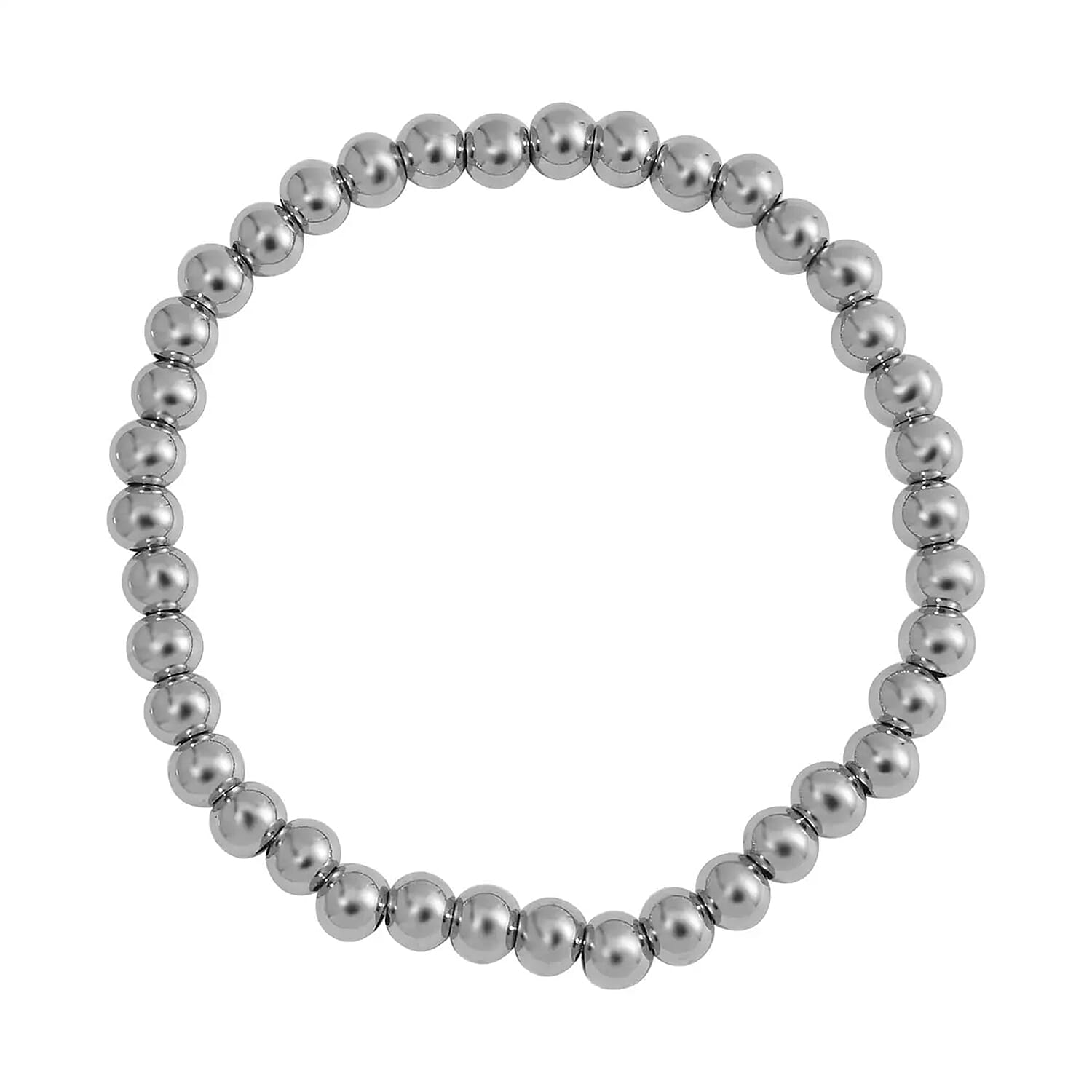 EverTrue Set of 4 Stretch & Adjustable Bracelet with Medallion Heart Charm & Charm Enhancer in Stainless Steel, Durable Jewelry Set, Birthday Gift For Her