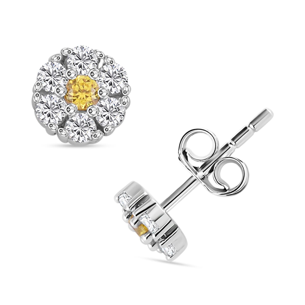 Set of 6 Simulated Diamond 6.15 ctw Earrings in Rhodium Over Sterling Silver image number 7
