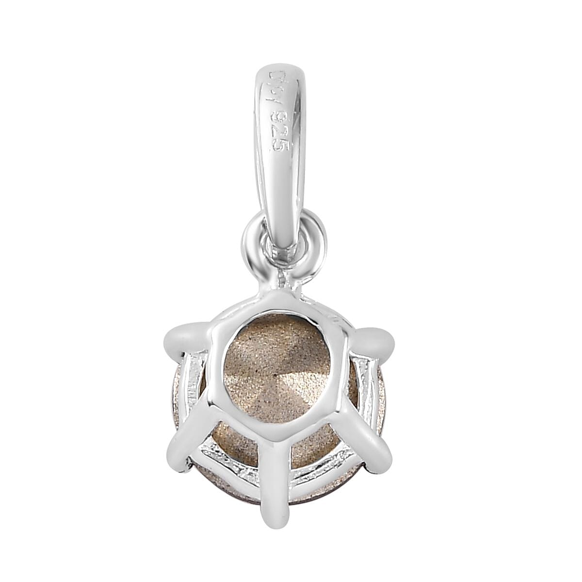 Designer Premium Foilback Amethyst Color Austrian Crystal Solitaire Ring (Size 5.00) and Pendant in Sterling Silver