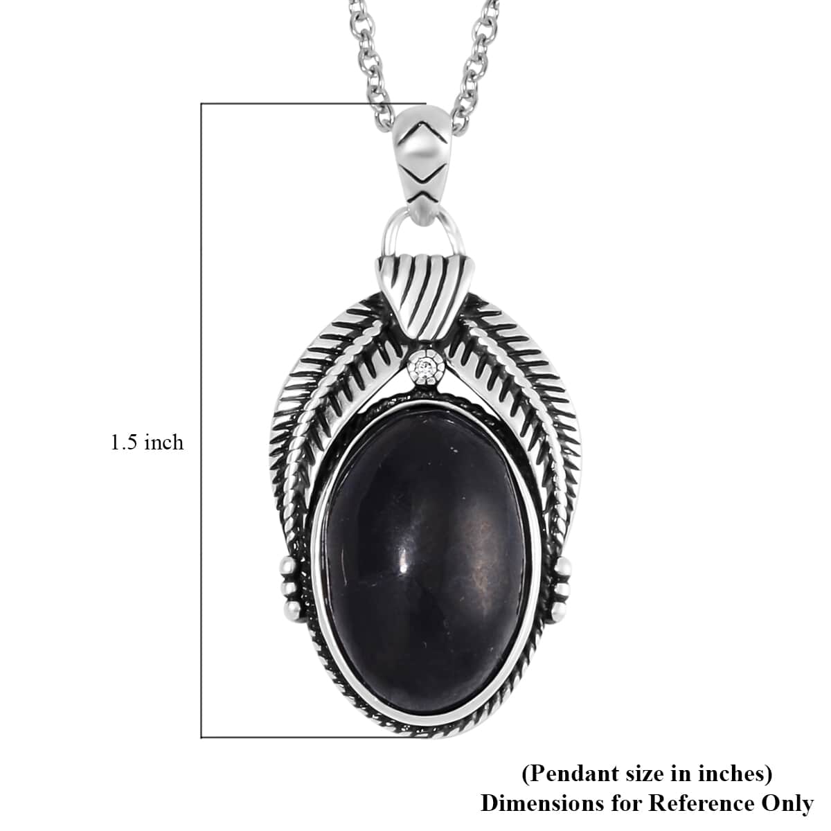 Shungite 10.00 ctw Pendant in ION Plated Copper with Stainless Steel Necklace 20 Inches image number 5