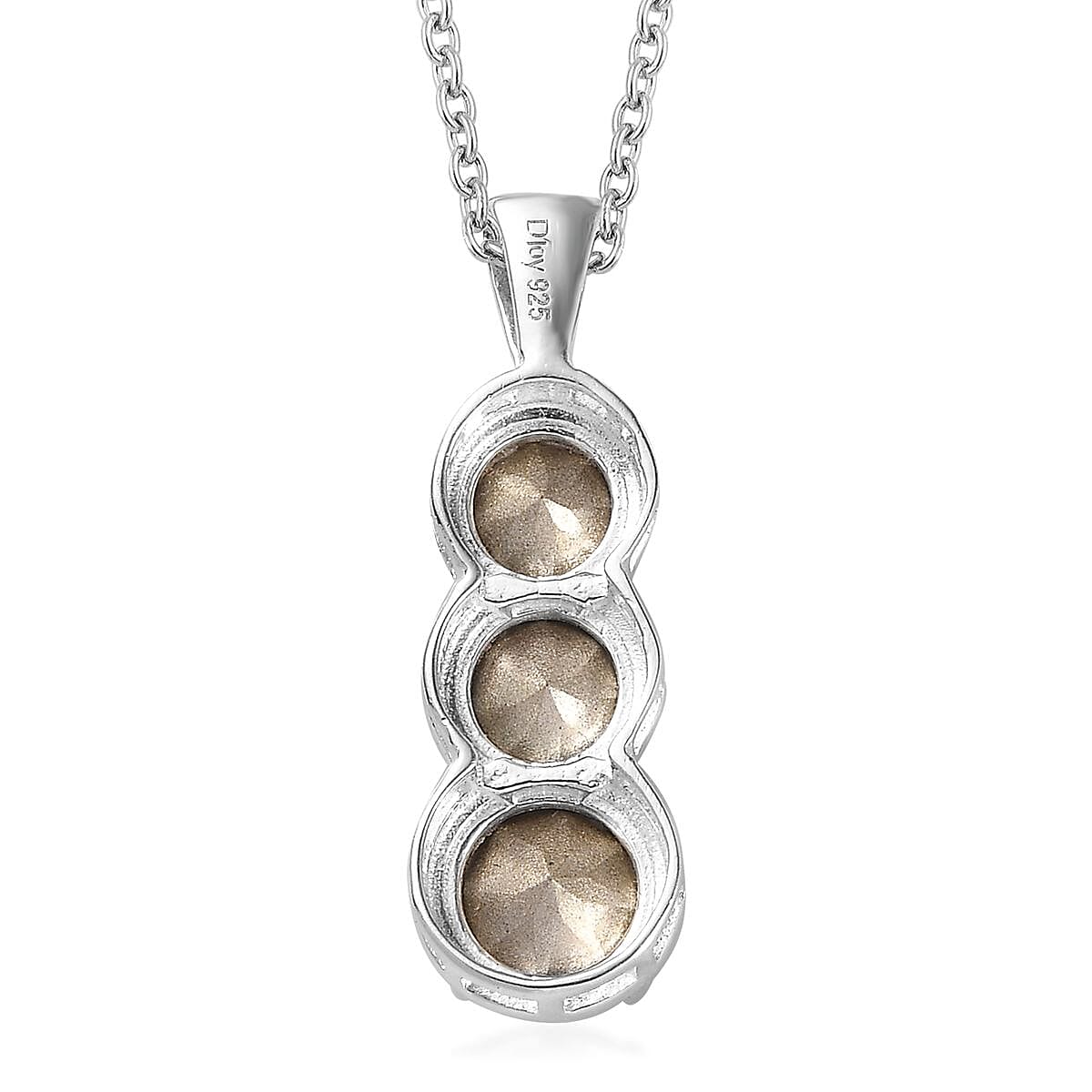 Designer Premium Multi Color Austrian Crystal Pendant in Sterling Silver with Stainless Steel Necklace 20 Inches