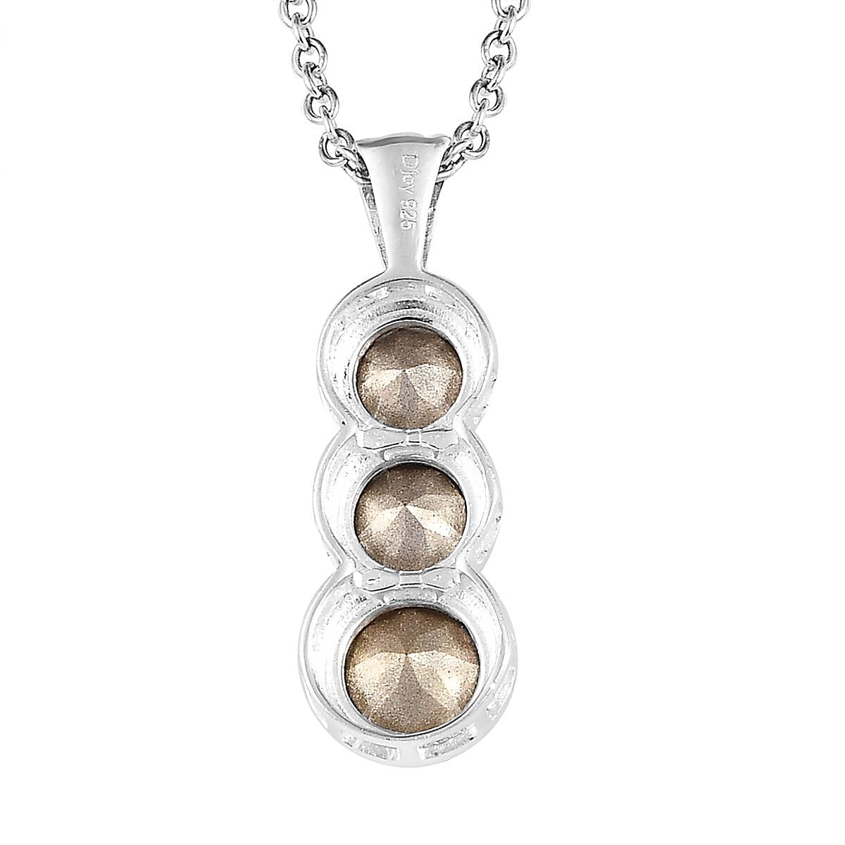 Designer Premium Multi Color Austrian Crystal Pendant in Sterling Silver with Stainless Steel Chain 20 Inches