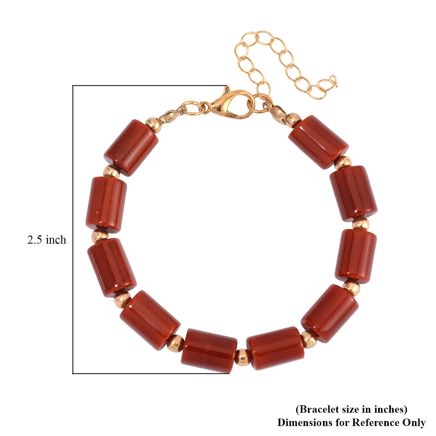 Red Agate Bracelet (7.00-9.00In) and Lever Back Earrings in Goldtone 136.40 ctw