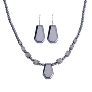 Terahertz 277.05 ctw Fancy and Beaded Necklace and Earrings in Rhodium Over Sterling Silver 20 Inches