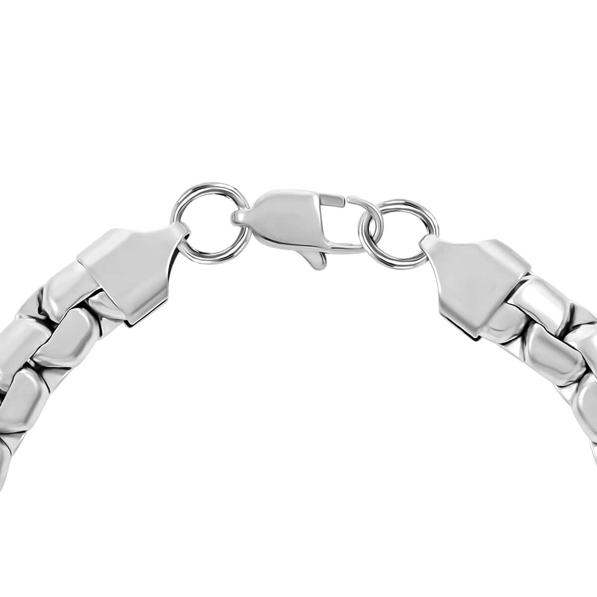 Box Chain Bracelet (7.50In) and Necklace 20 Inches in Stainless Steel image number 6