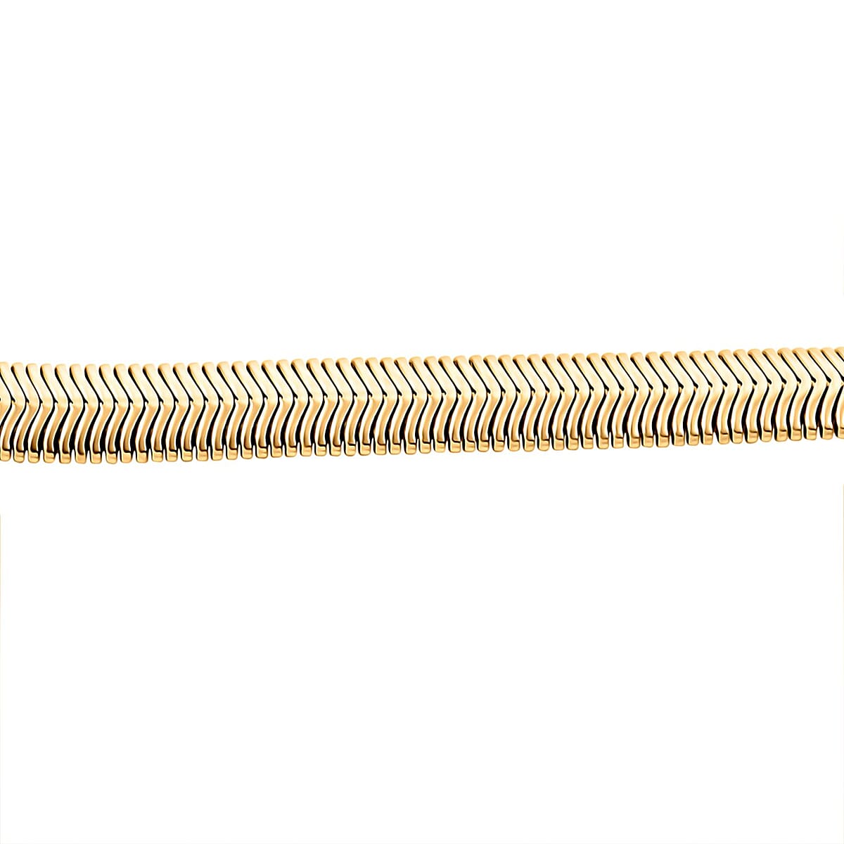 Snake Chain Bracelet (7.50In) and Necklace 20 Inches in ION Plated YG Stainless Steel image number 5