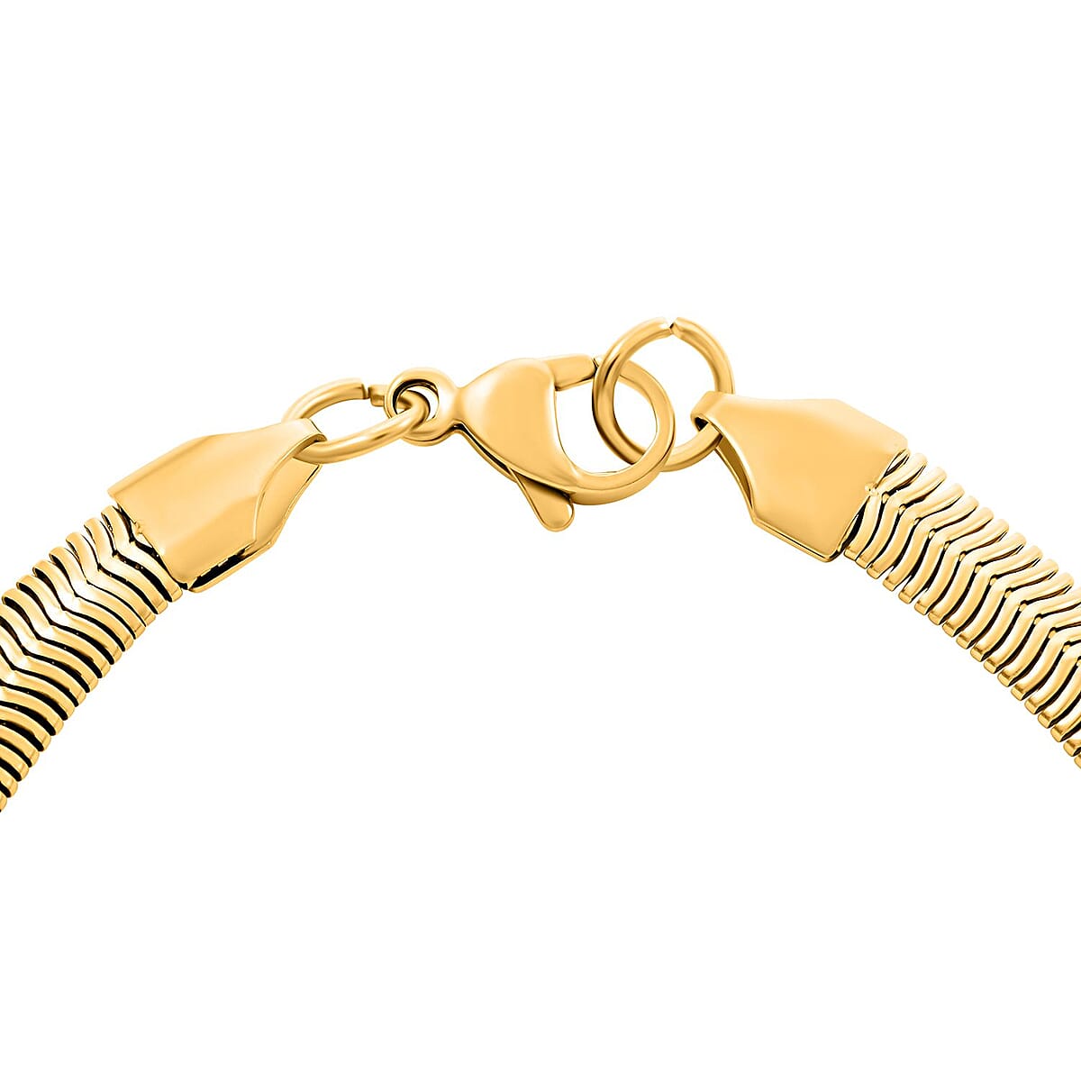 Snake Chain Bracelet (7.50In) and Necklace 20 Inches in ION Plated YG Stainless Steel image number 6