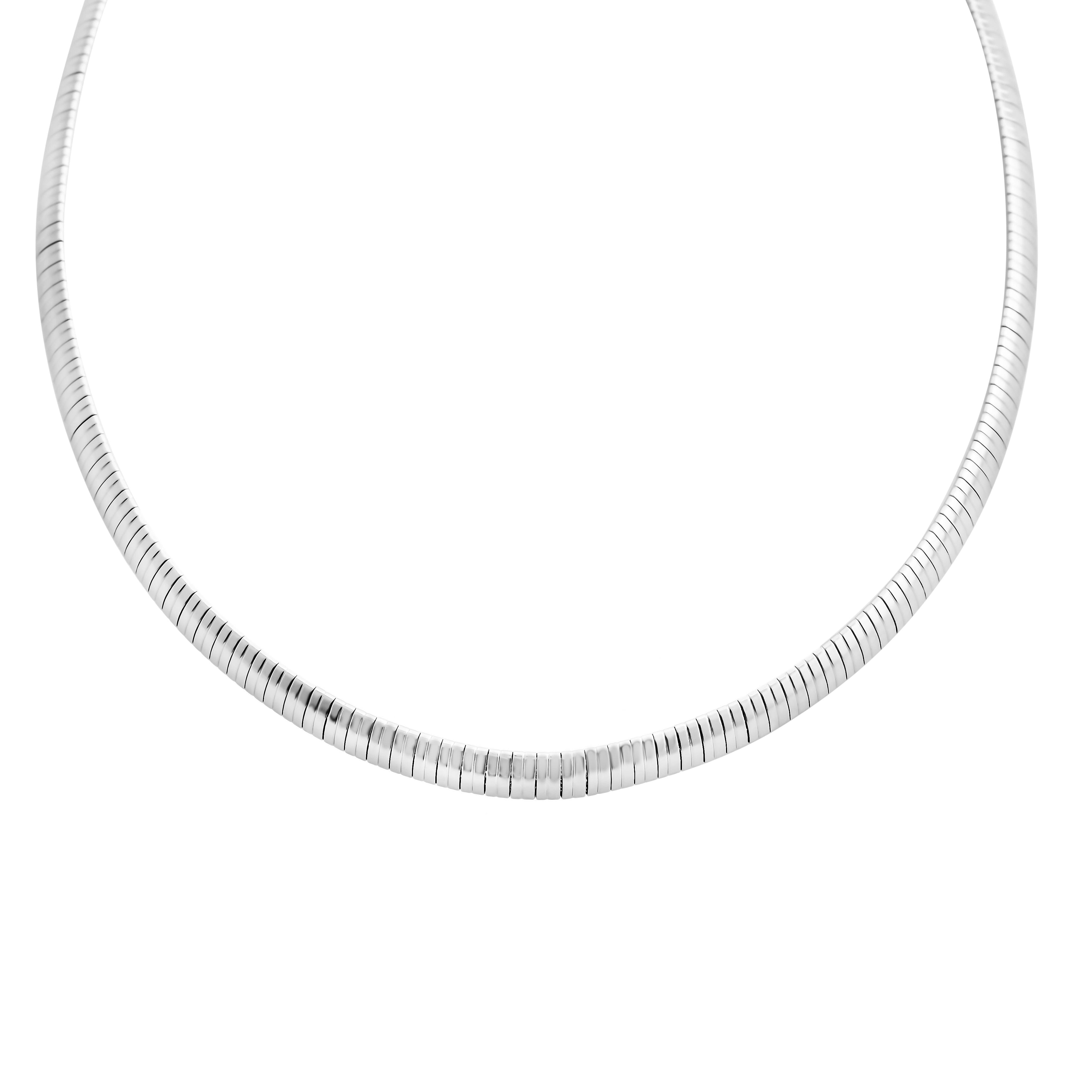 Omega Chain Bracelet (7.50In) and Necklace 20 Inches in Stainless Steel