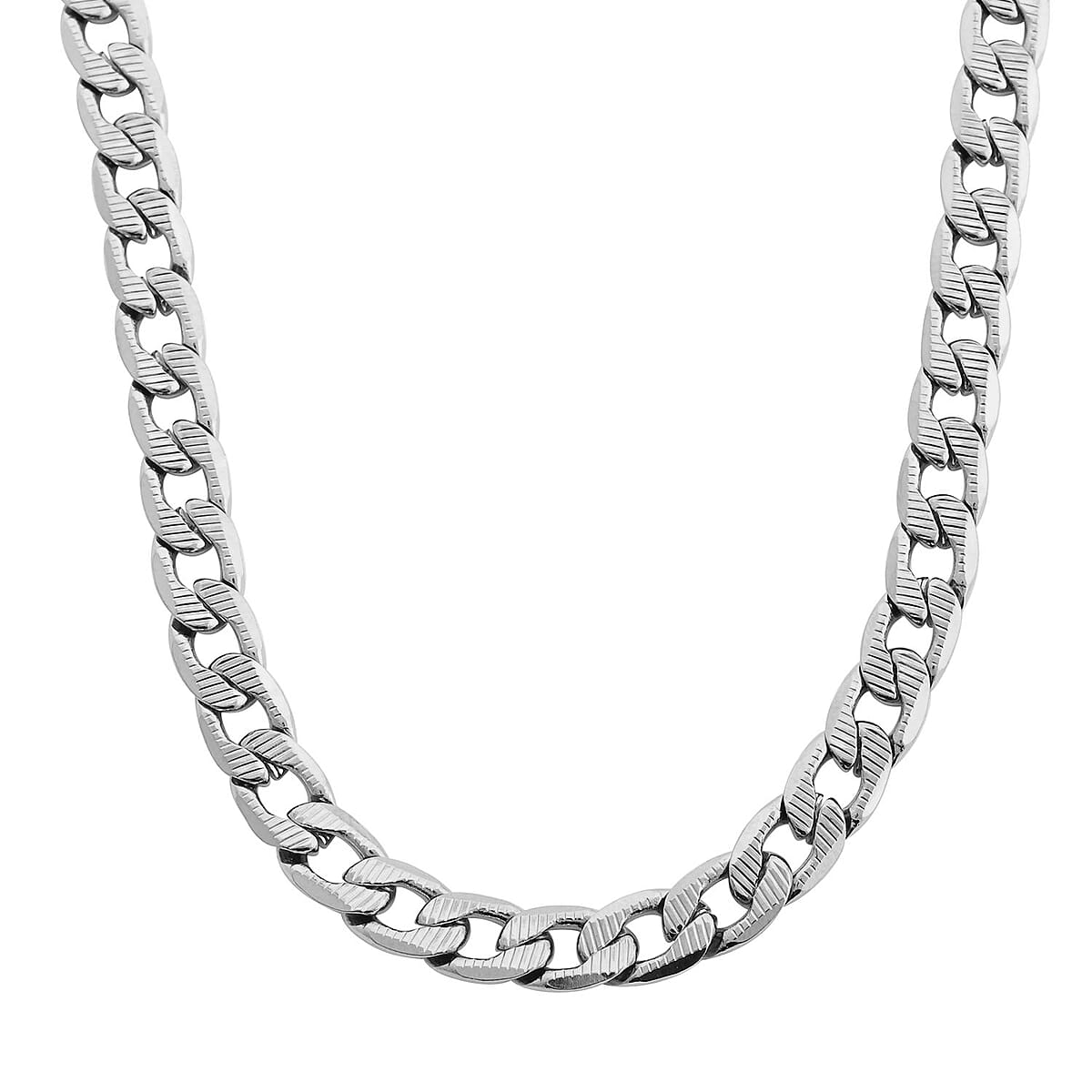 Ankur Treasure Chest Curb Chain Bracelet (7.50In) in Stainless Steel image number 2