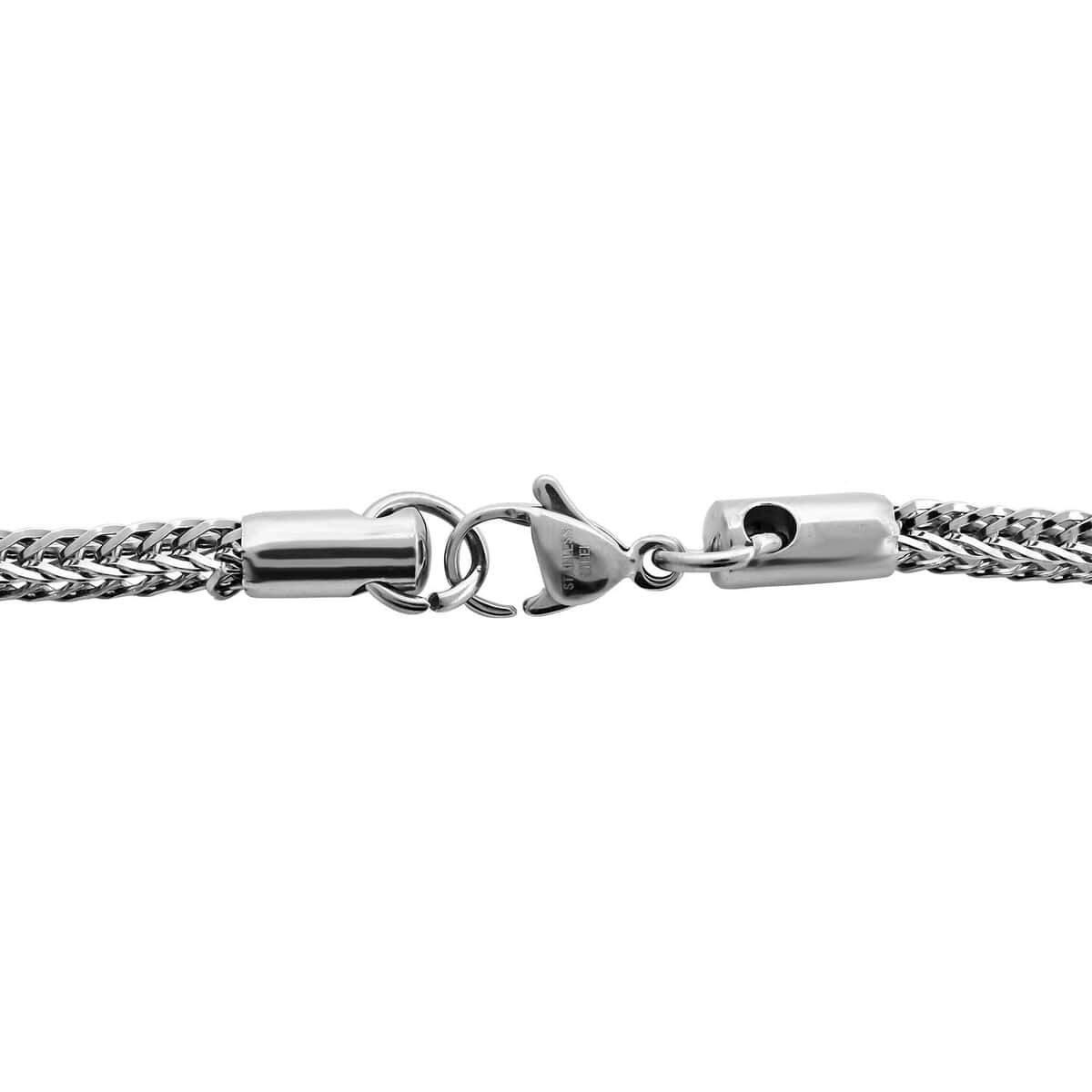 Foxtail Chain Bracelet (7.50In) and Necklace 20 Inches in Stainless Steel image number 3