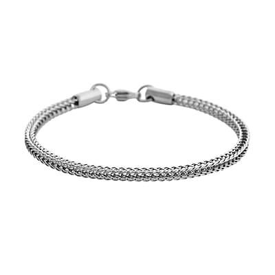 Foxtail Chain Bracelet (7.50In) and Necklace 20 Inches in Stainless Steel