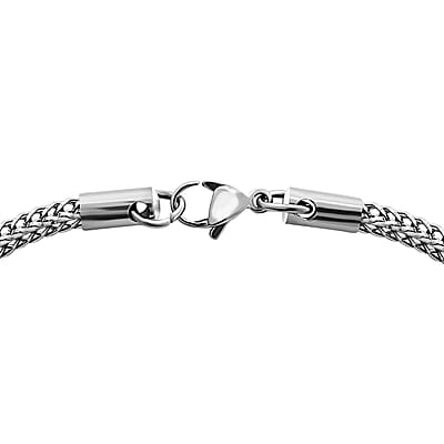 Foxtail Chain Bracelet (7.50In) and Necklace 20 Inches in Stainless Steel