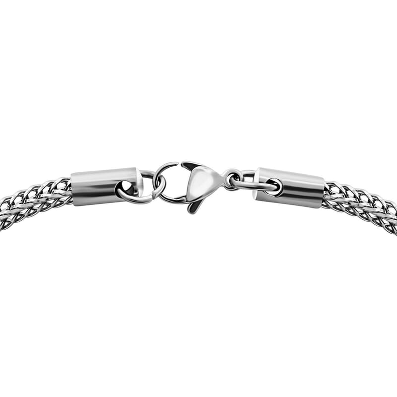 Foxtail Chain Bracelet (7.50In) and Necklace 20 Inches in Stainless Steel