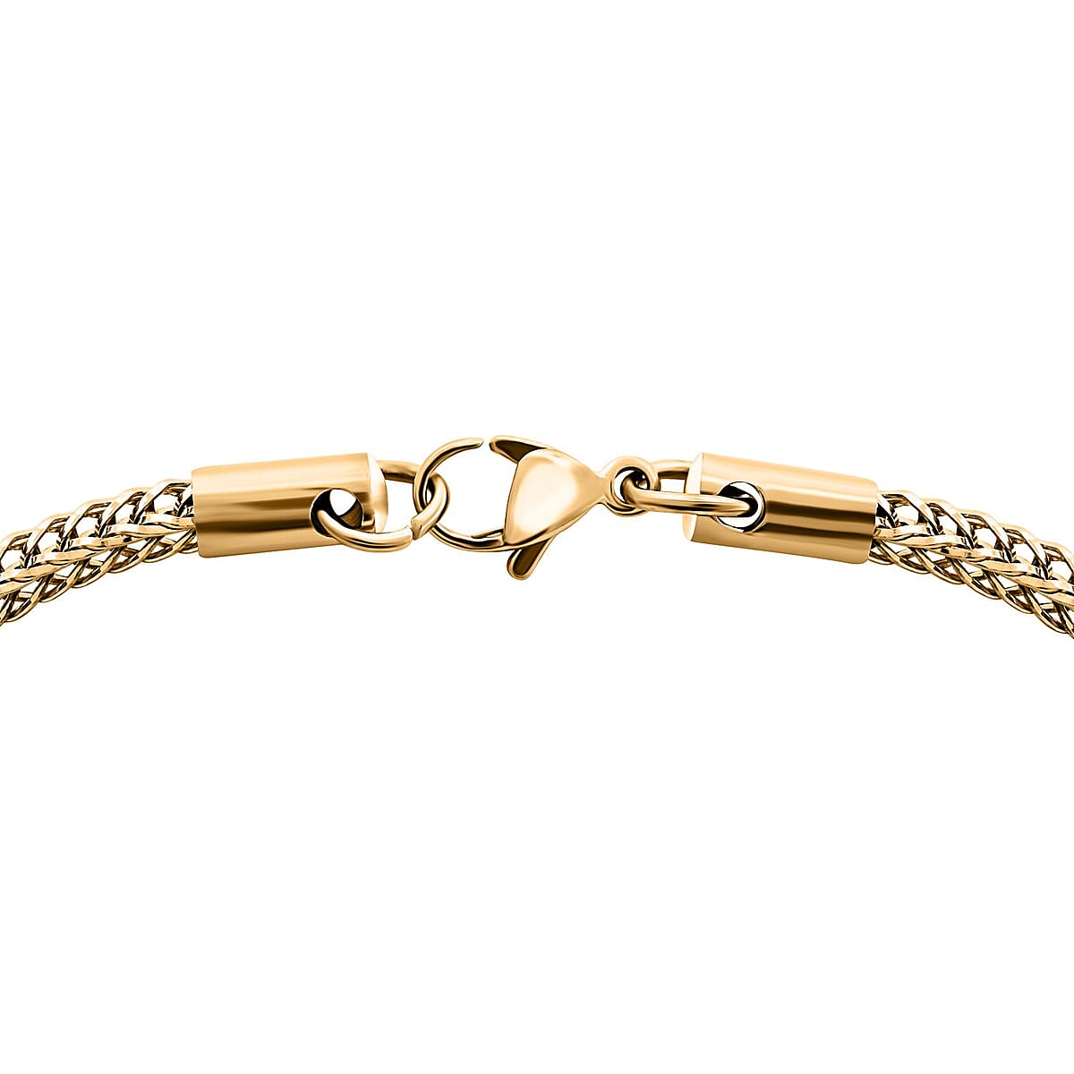 Foxtail Chain Bracelet (7.50In) and Necklace 20 Inches in ION Plated YG Stainless Steel image number 5