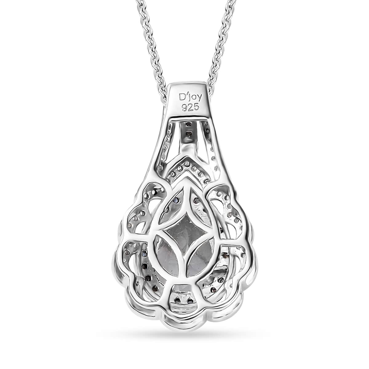 Premium Mangoro Aquamarine and Multi Gemstone Pendant Necklace 20 Inches in Platinum Over Sterling Silver 2.30 ctw image number 4