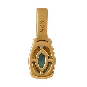 Sleeping Beauty Turquoise 0.85 ctw Ring in Vermeil Yellow Gold Over Sterling Silver (Size 11.5)