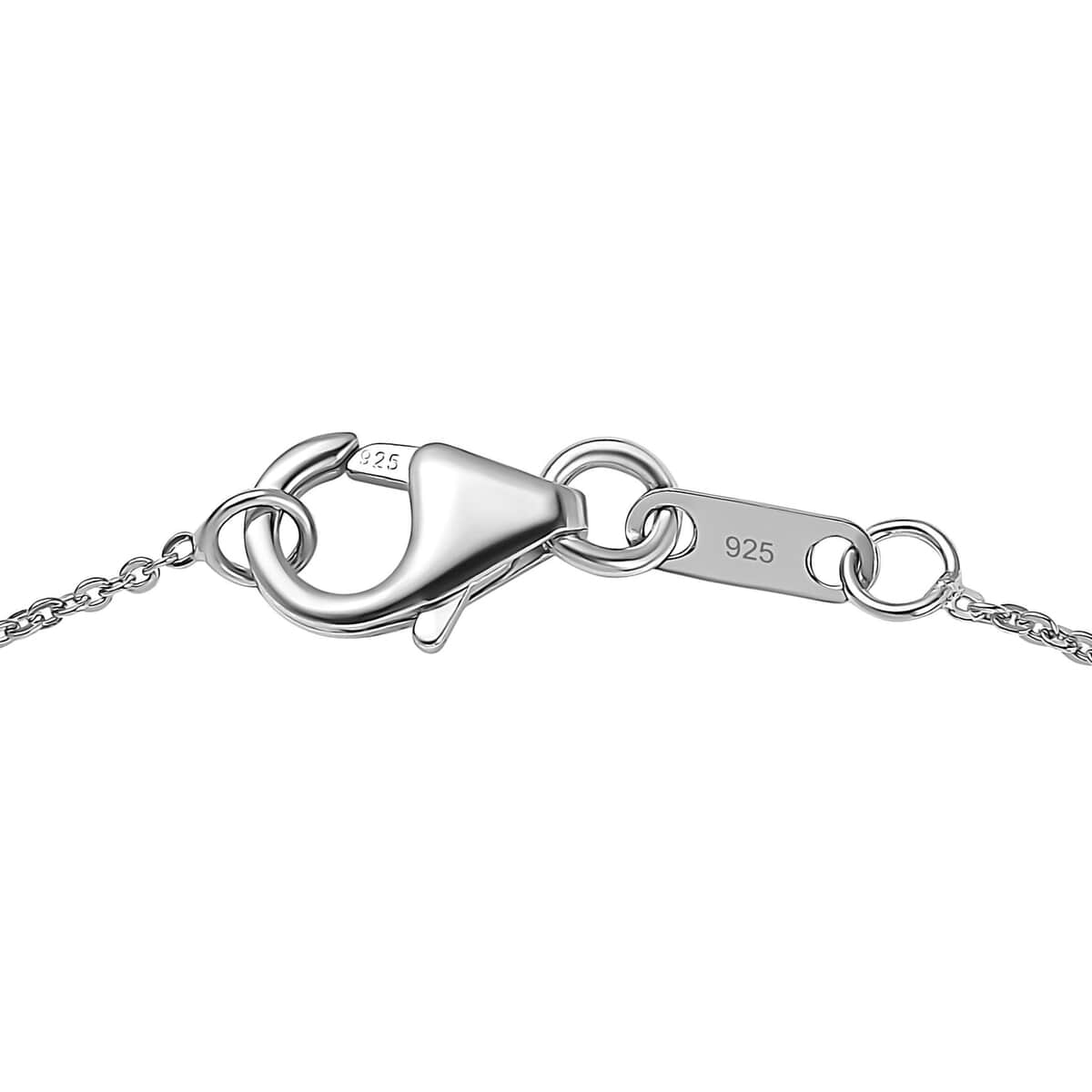 Premium Mangoro Aquamarine, Lotus Garnet Halo Pendant Necklace (20 Inches) in Platinum Over Sterling Silver image number 5