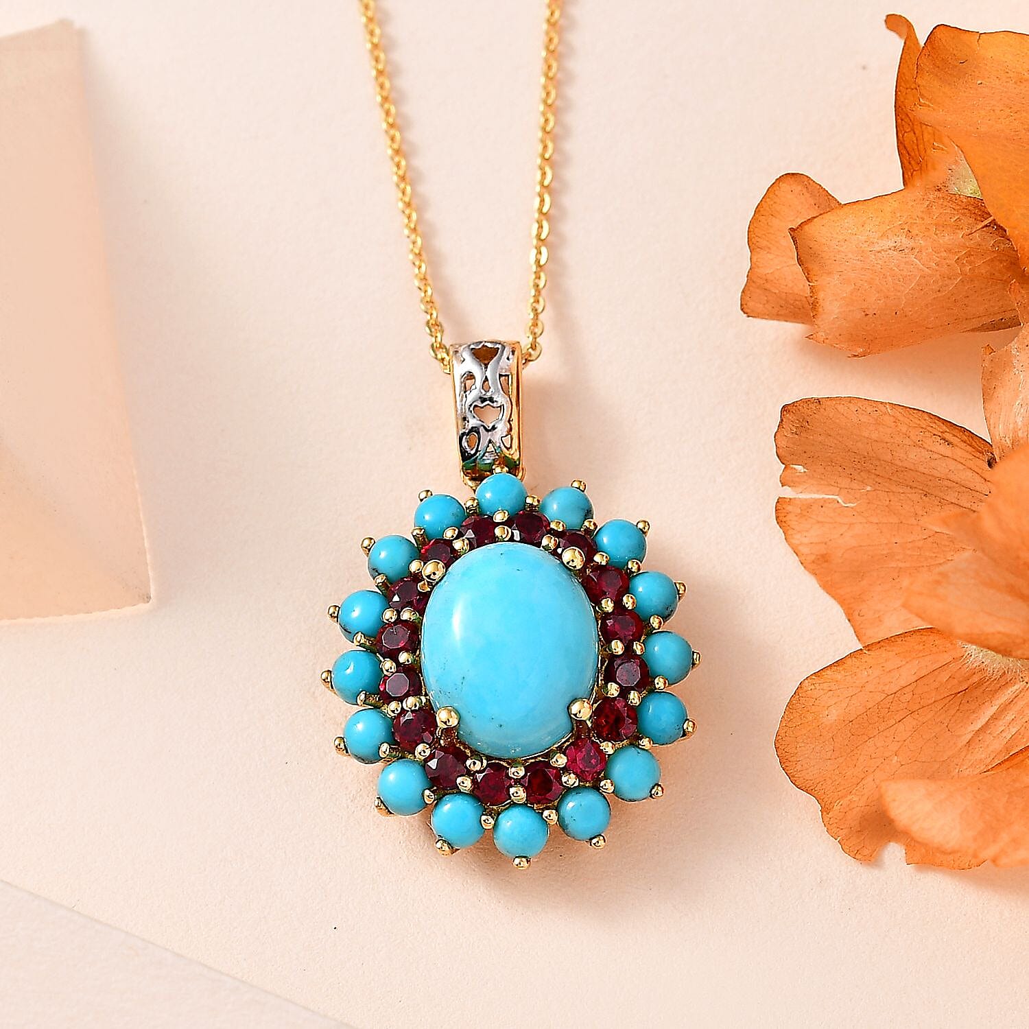 Sleeping Beauty Turquoise & Anthill Garnet