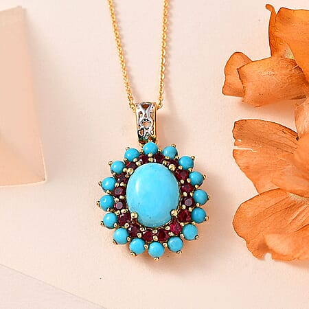 Sleeping Beauty Turquoise & Anthill Garnet - Product card gallery slide 2 (10176585105721)