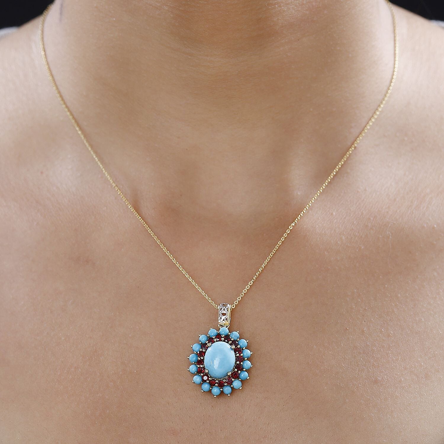 Sleeping Beauty Turquoise & Anthill Garnet