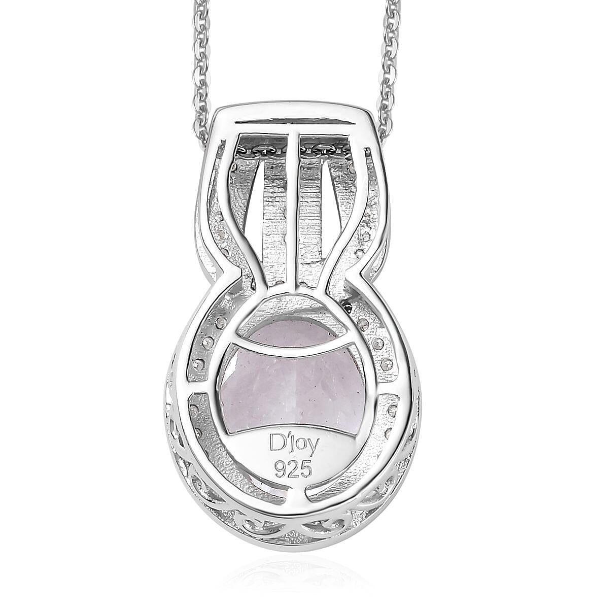 Mexican Hyalite Opal and Multi Gemstone Halo Pendant Necklace 20 Inches in Vermeil YG and Platinum Over Sterling Silver with Free UV Flash Light 2.90 ctw