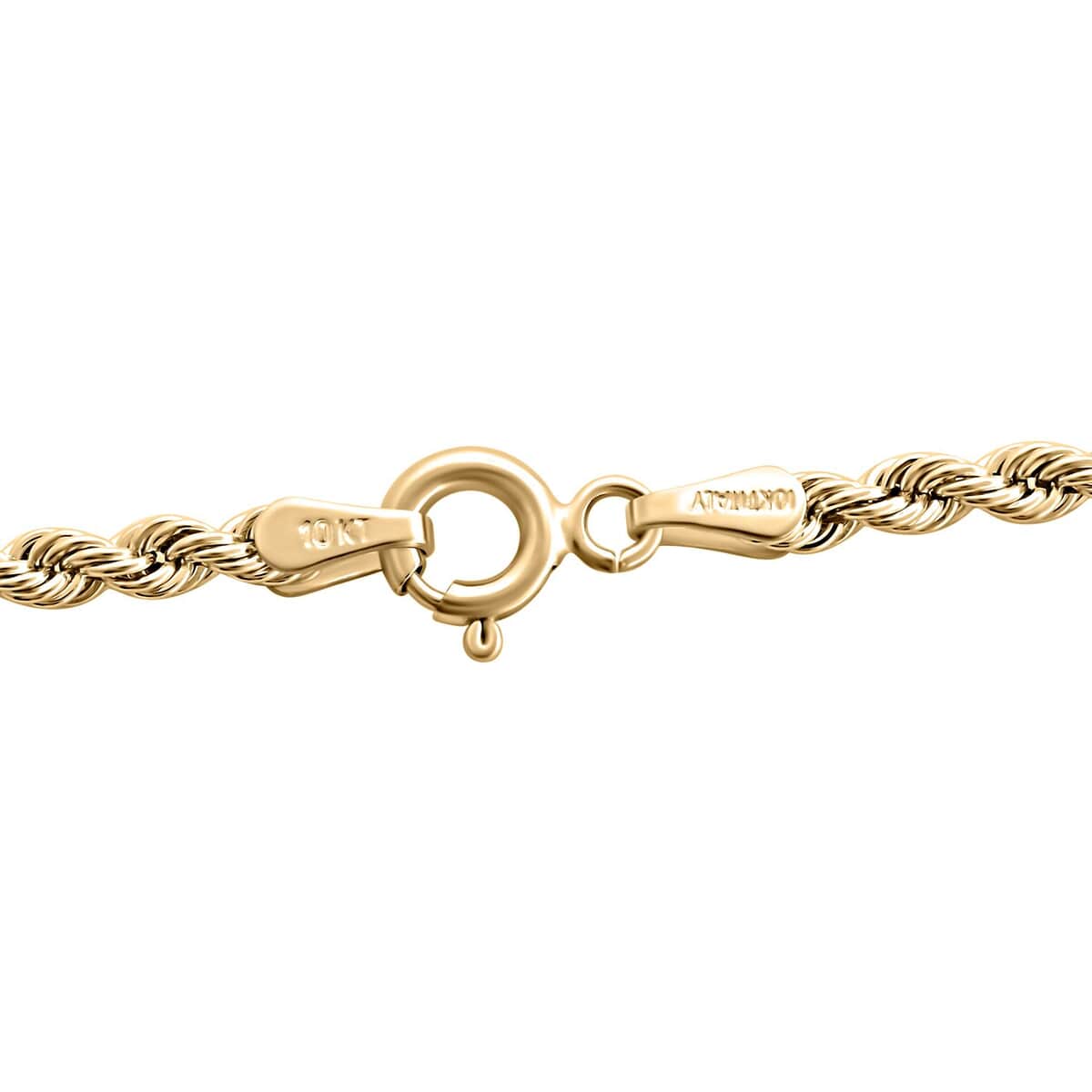 Seta Corda Italian 2.7mm Chain Bracelet (7.50In) and Necklace in 10K Yellow Gold 5.65 Grams 24 Inches image number 3