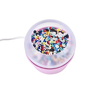 Pink Electric Beading Machine with Accessory