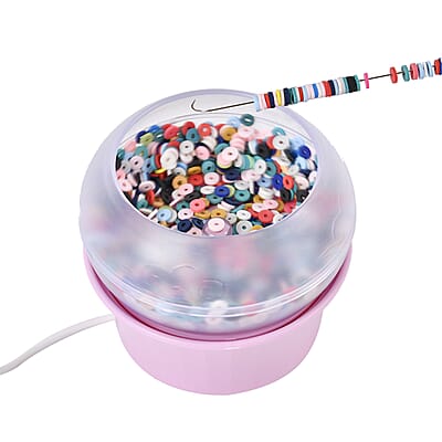 GCS Pink Electric Beading Machine with Accessory