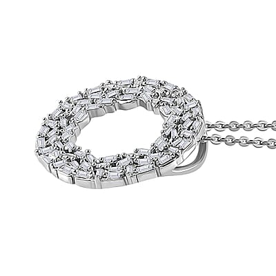 Diamond Circle Pendant Necklace
