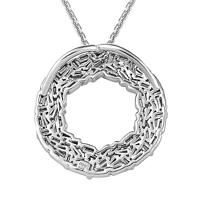 Diamond Circle Pendant Necklace