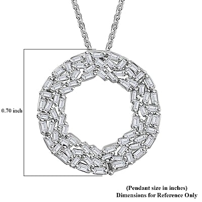 Diamond Circle Pendant Necklace