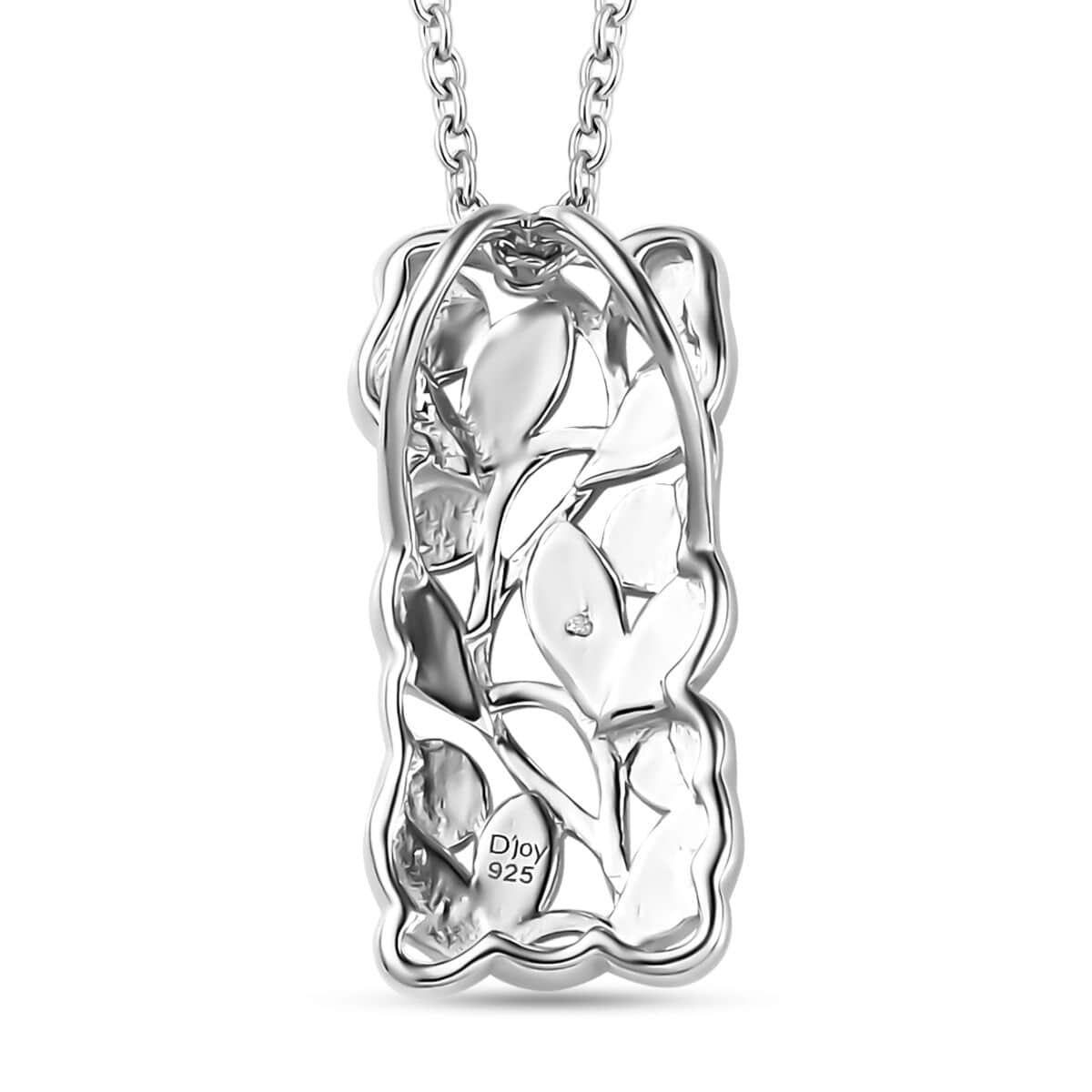 Diamond Accent Pendant Necklace (20 Inches) in Platinum Over Sterling Silver image number 4