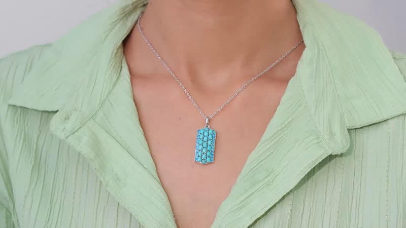 TLV Premium Ethiopian Welo Opal, Multi Gemstone Pendant Necklace (20 Inches) in Platinum Over Sterling Silver 2.90 ctw
