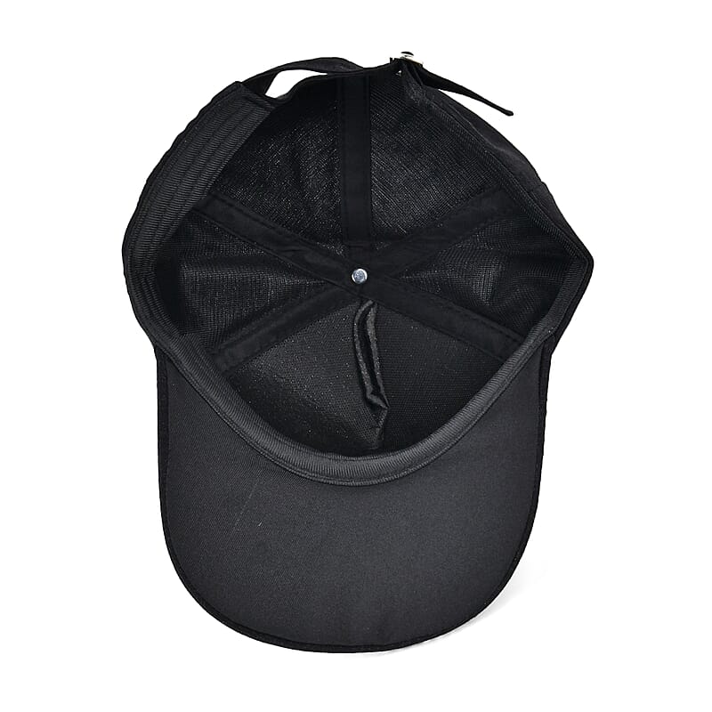 Black UV400 Polarized Sunglasses and Rhinestone Sparkle Cap