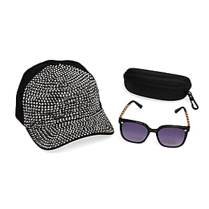 Value Buy Multi Color UV400 Polarized Sunglasses and Rhinestone Sparkle Cap