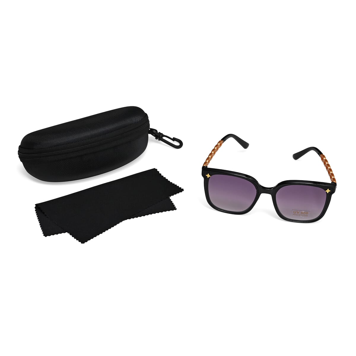 Set of 2 Multi Color UV400 Polarized Sunglasses and Rhinestone Sparkle Cap image number 4