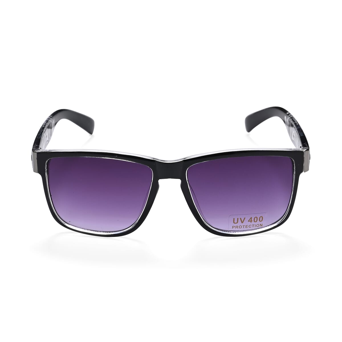 Set of 2 Gray Zebra Print UV400 Polarized Sunglasses and Rhinestone Sparkle Cap image number 5