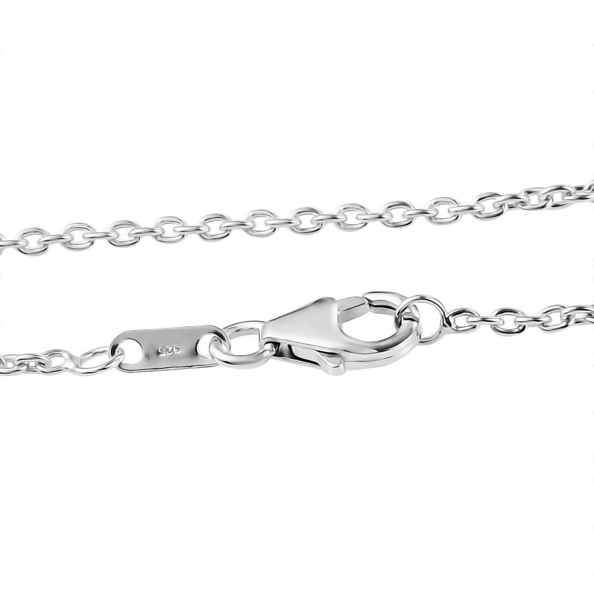 Moissanite XO Pendant Necklace (20 Inches) in Vermeil RG Over Sterling Silver 1.50 ctw image number 5