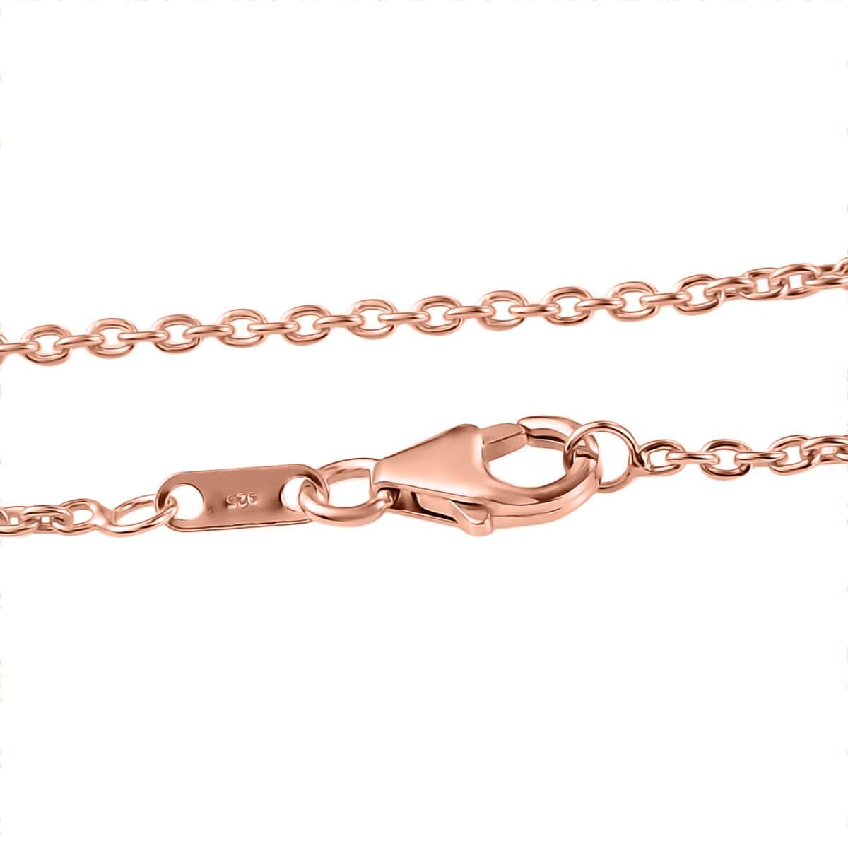 Moissanite Pendant Necklace 20 Inches in Vermeil Rose Gold Over Sterling Silver 2.40 ctw image number 6