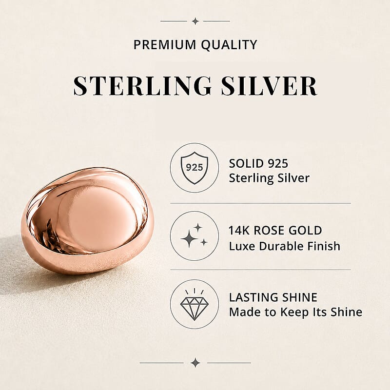 Set of 3 14K Rose Gold Over Sterling Silver Magnetic Lock with Lobster Clasp 7.40 Grams
